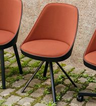 Chaise contemporaine / en tissu / en contreplaqué...