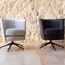 Fauteuil contemporain / en tissu / en cuir...