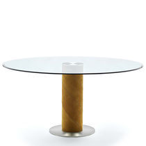 Table contemporaine / en verre trempé /...