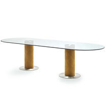 Table contemporaine / en verre trempé /...