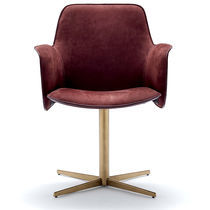 Fauteuil de bureau contemporain / en cuir...