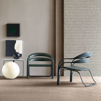 Fauteuil contemporain / en cuir / en acier...