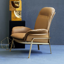 Fauteuil contemporain / en cuir / en fleur...