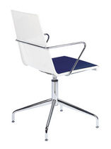 Chaise contemporaine / en acier / piètement...
