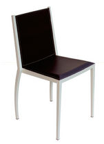 Chaise contemporaine / en cuir