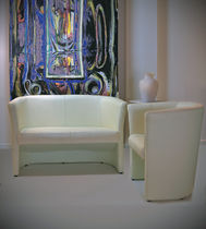 Fauteuil contemporain / en cuir