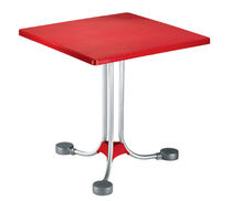 Table contemporaine / en polymère / carrée
