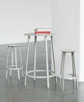 Table mange-debout contemporaine / en acier...