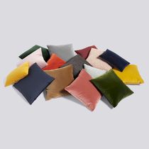 Coussin carré / uni / gris / noir
