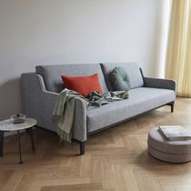 Canapé lit / contemporain / marron / gris