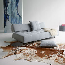 Canapé lit / contemporain / marron / gris
