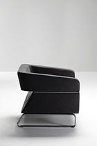 Fauteuil contemporain / en métal / en tissu...