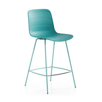 Chaise de bar contemporaine / tapissée /...