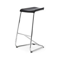 Tabouret de bar contemporain / en cuir /...