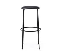 Tabouret de bar contemporain / en cuir /...