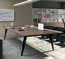 Table de réunion contemporaine / en bois...