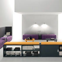 Banquette contemporaine / en tissu / professionnelle