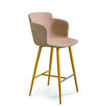 Chaise de bar contemporaine / en tissu /...