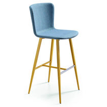 Chaise de bar contemporaine / en tissu /...