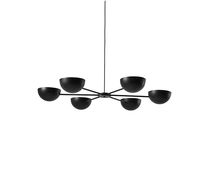 Lustre contemporain / en métal / à incandescence