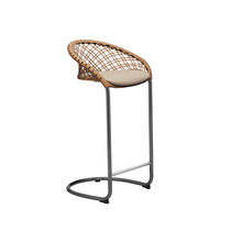 Chaise de bar contemporaine / en tissu /...