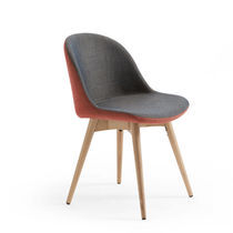 Chaise contemporaine / en tissu / en simili...