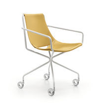 Fauteuil contemporain / en cuir / en métal...