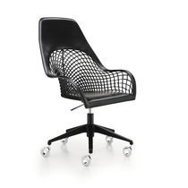Fauteuil de bureau contemporain / en cuir...