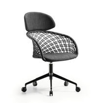 Fauteuil de bureau contemporain / en tissu...