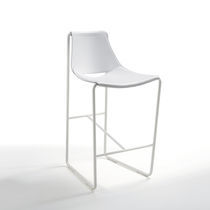 Chaise de bar contemporaine / en cuir /...