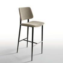 Chaise de bar contemporaine / en tissu /...