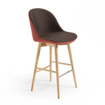 Chaise de bar contemporaine / en tissu /...