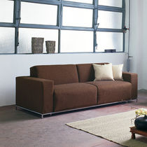 Canapé lit / contemporain / marron / gris