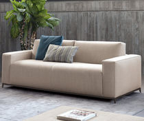 Canapé lit / contemporain / beige / gris
