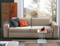 Canapé d'angle / lit / contemporain / beige