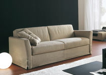 Canapé lit / contemporain / marron / beige