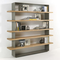 Étagère contemporaine / en bois massif /...