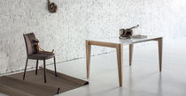 Table contemporaine / en bois / rectangulaire