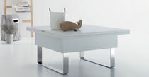 Table contemporaine / en bois / carrée /...