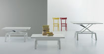Table contemporaine / en bois / rectangulaire...