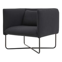 Fauteuil contemporain / en tissu / en acier...
