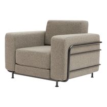 Fauteuil contemporain / en tissu / en acier...