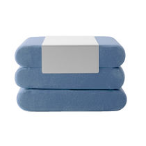 Pouf contemporain / en tissu / carré / modulable