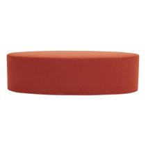 Pouf contemporain / en tissu / ovale / avec...
