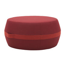 Pouf contemporain / en tissu / rond / pour...