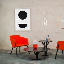 Table d'appoint contemporaine / en placage...