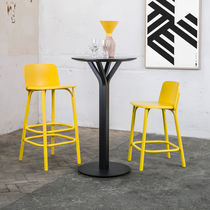 Table mange-debout contemporaine / en placage...