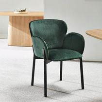 Chaise de salle à manger en tissu / contemporaine...