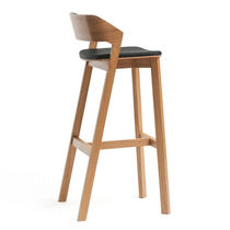 Chaise de bar contemporaine / en cuir /...