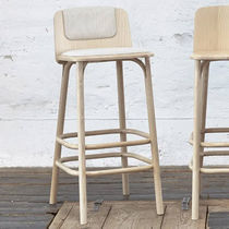 Chaise de bar contemporaine / en cuir /...